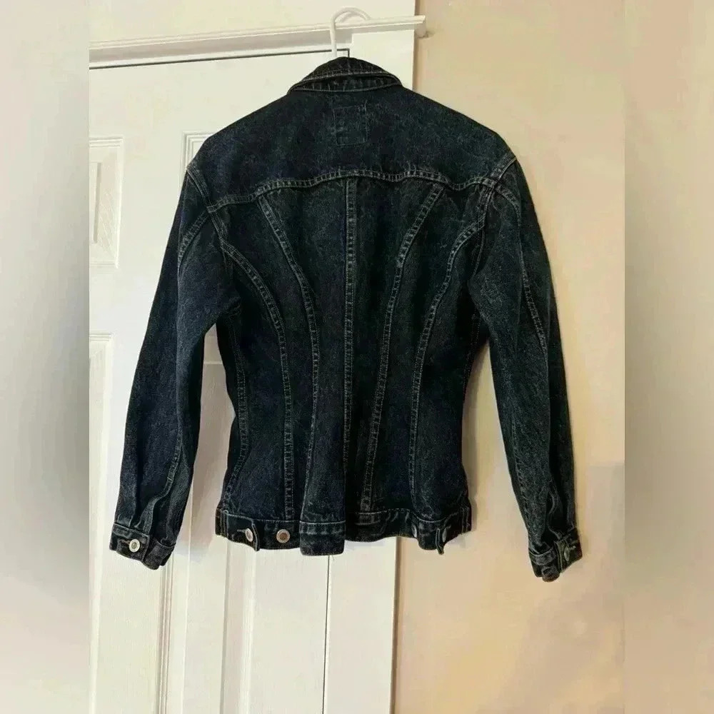 Vintage Jordache Frills fitted jean jacket Size Small - Picture 2 of 12